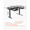 L-Shaped Electric Height Adjustable Gaming Desk with Keyboard Tray